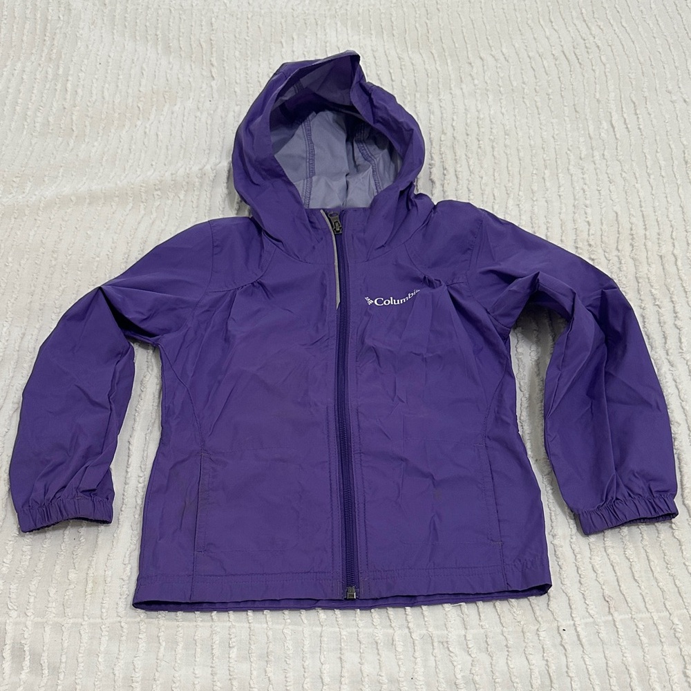 Girls Columbia Vibrant Purple Hooded Jacket